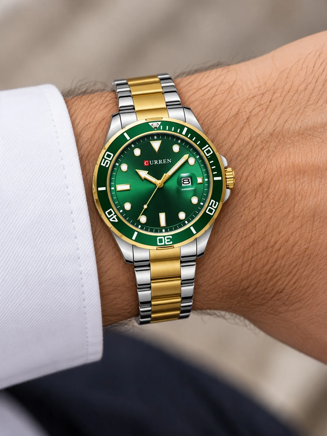 Emerald Diver Two-Tone Steel — view 5