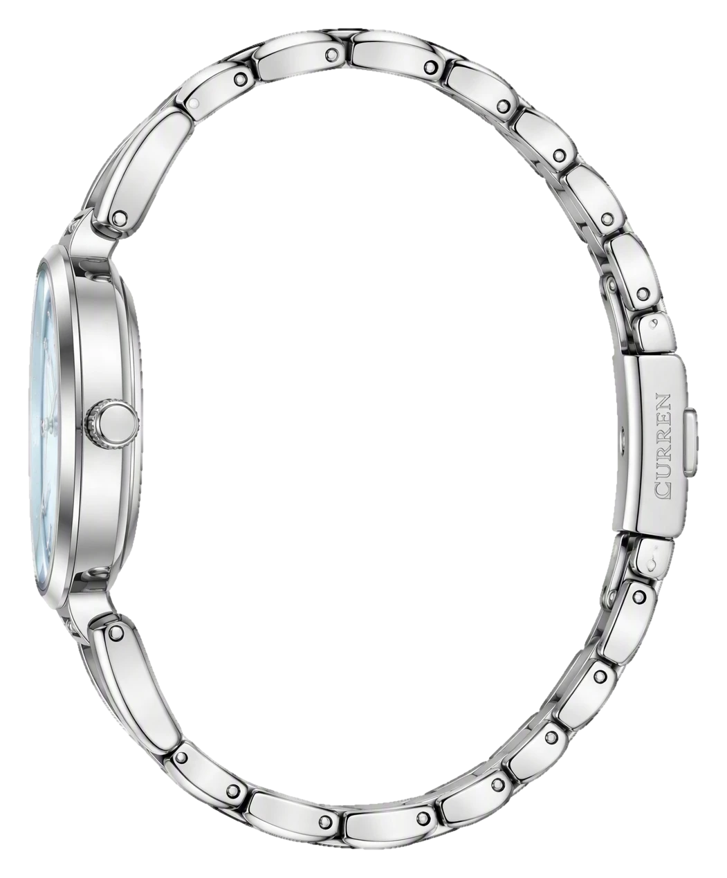 Pale Blue Crystal Roman Bangle — view 4
