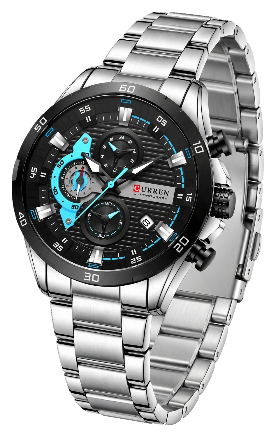 Black Cyan Sport Chronograph Steel — view 2