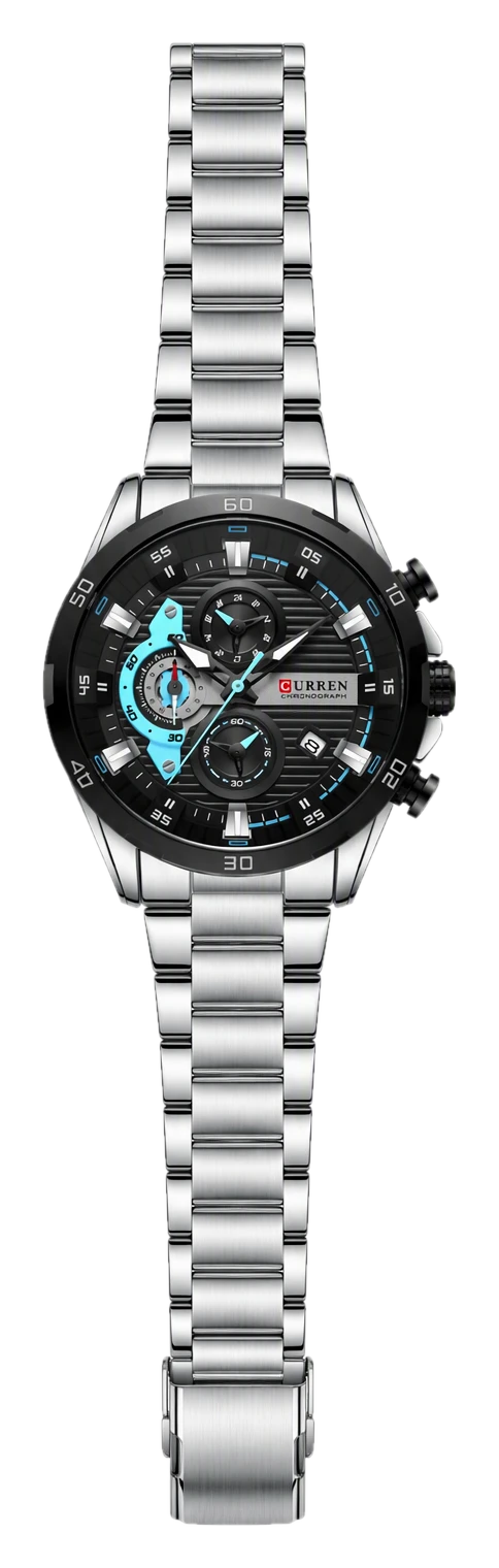 Black Cyan Sport Chronograph Steel — view 1