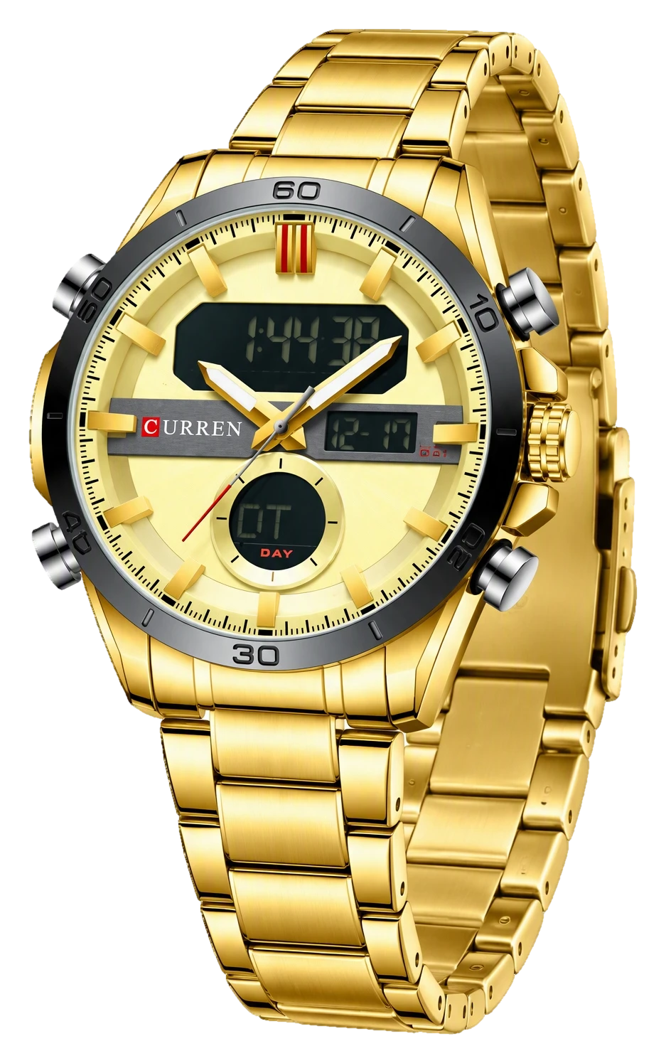 Gold Dual-Display Digital Steel — view 2