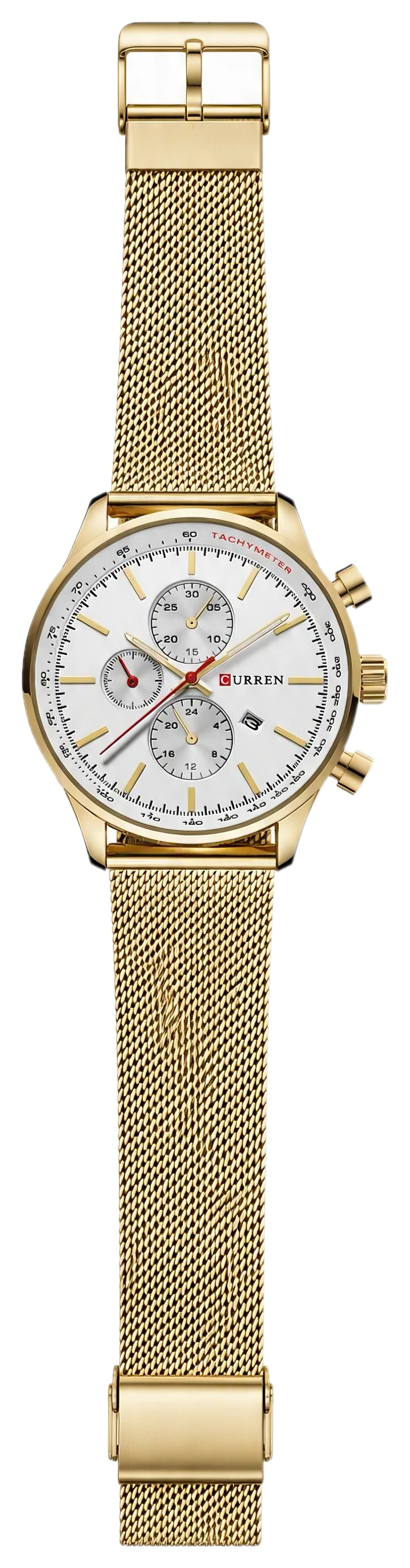 Gold Mesh Tachymeter Chronograph — view 1