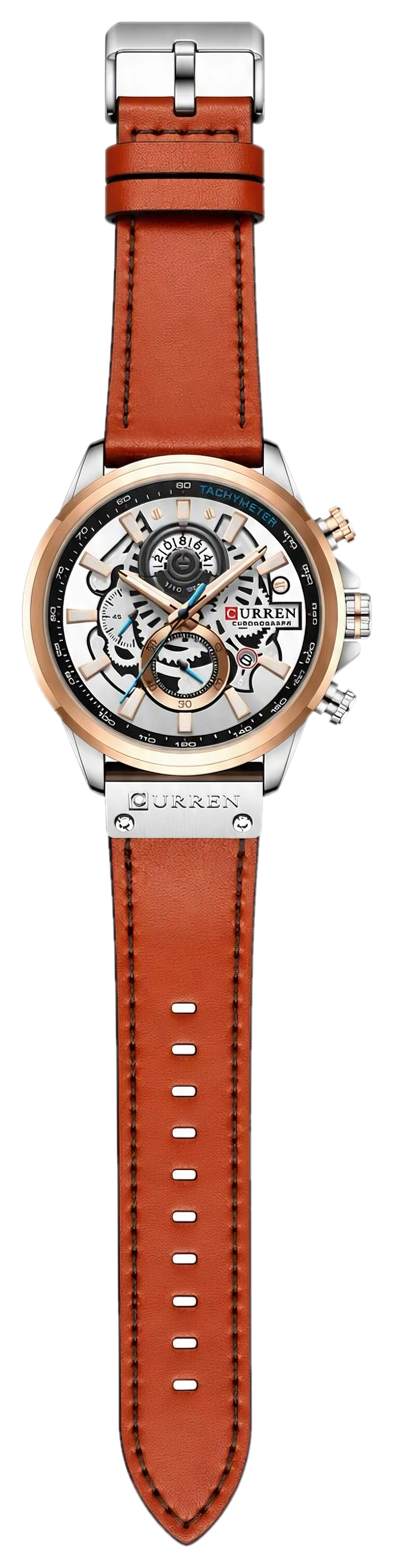 Rose Skeleton Chronograph Leather — view 1