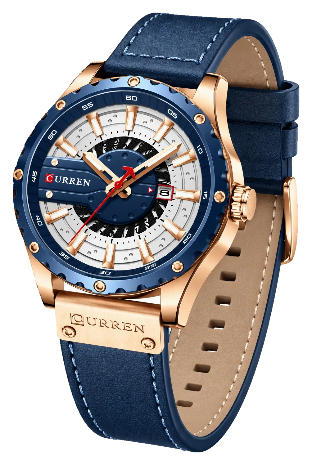 Navy Turbine Rose Leather — view 2
