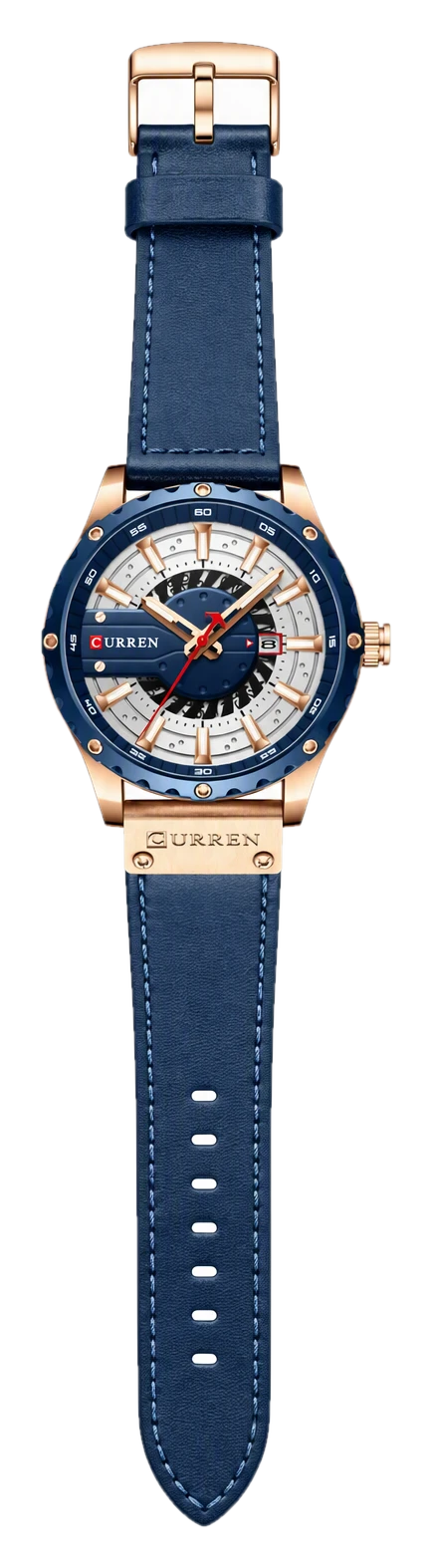 Navy Turbine Rose Leather — view 1