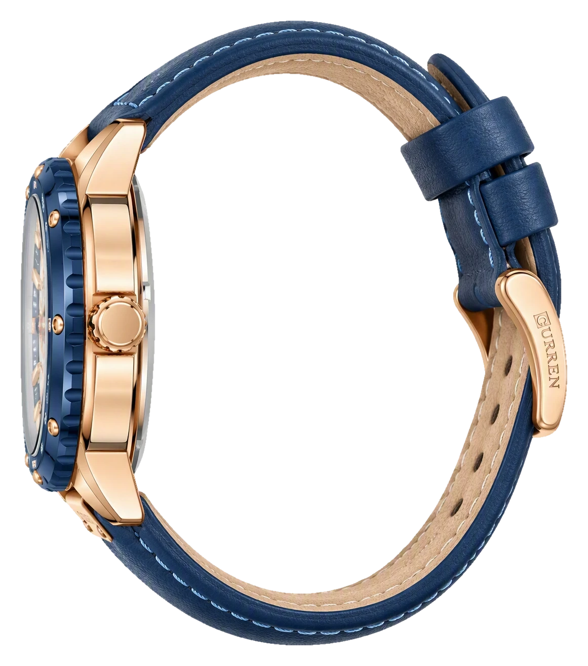 Navy Turbine Rose Leather — view 4