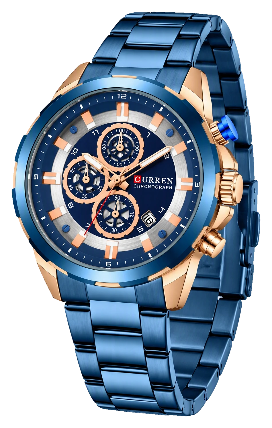 Royal Blue Rose Chronograph Steel — view 2