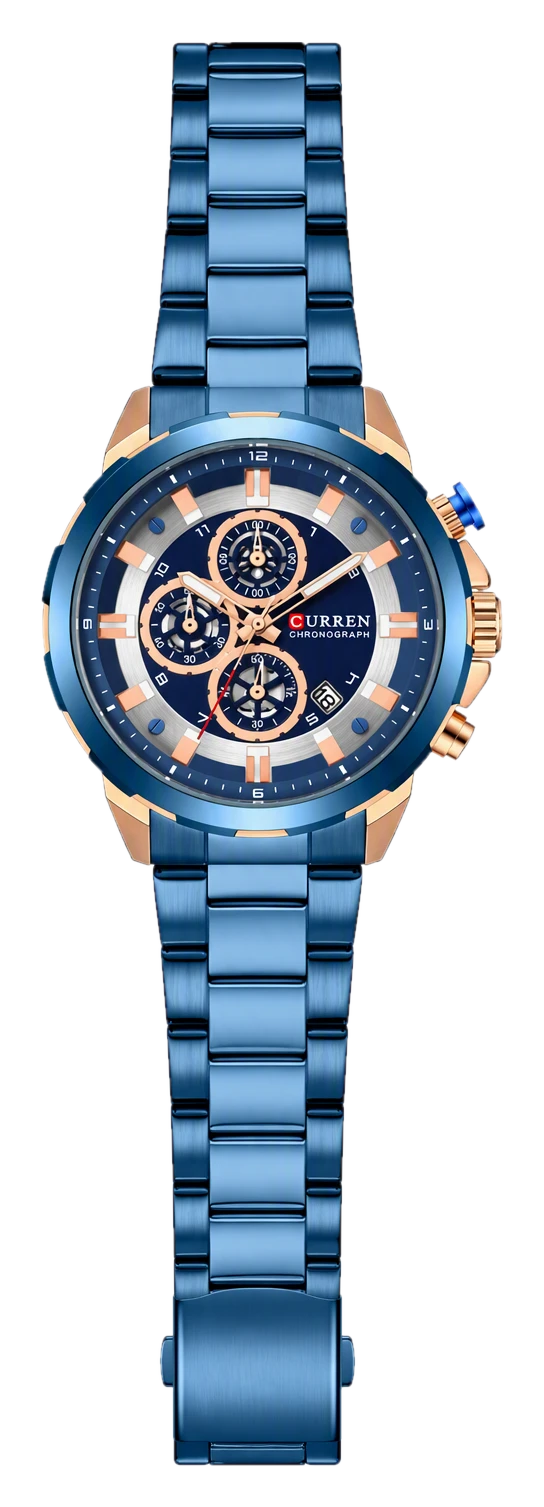 Royal Blue Rose Chronograph Steel — view 1