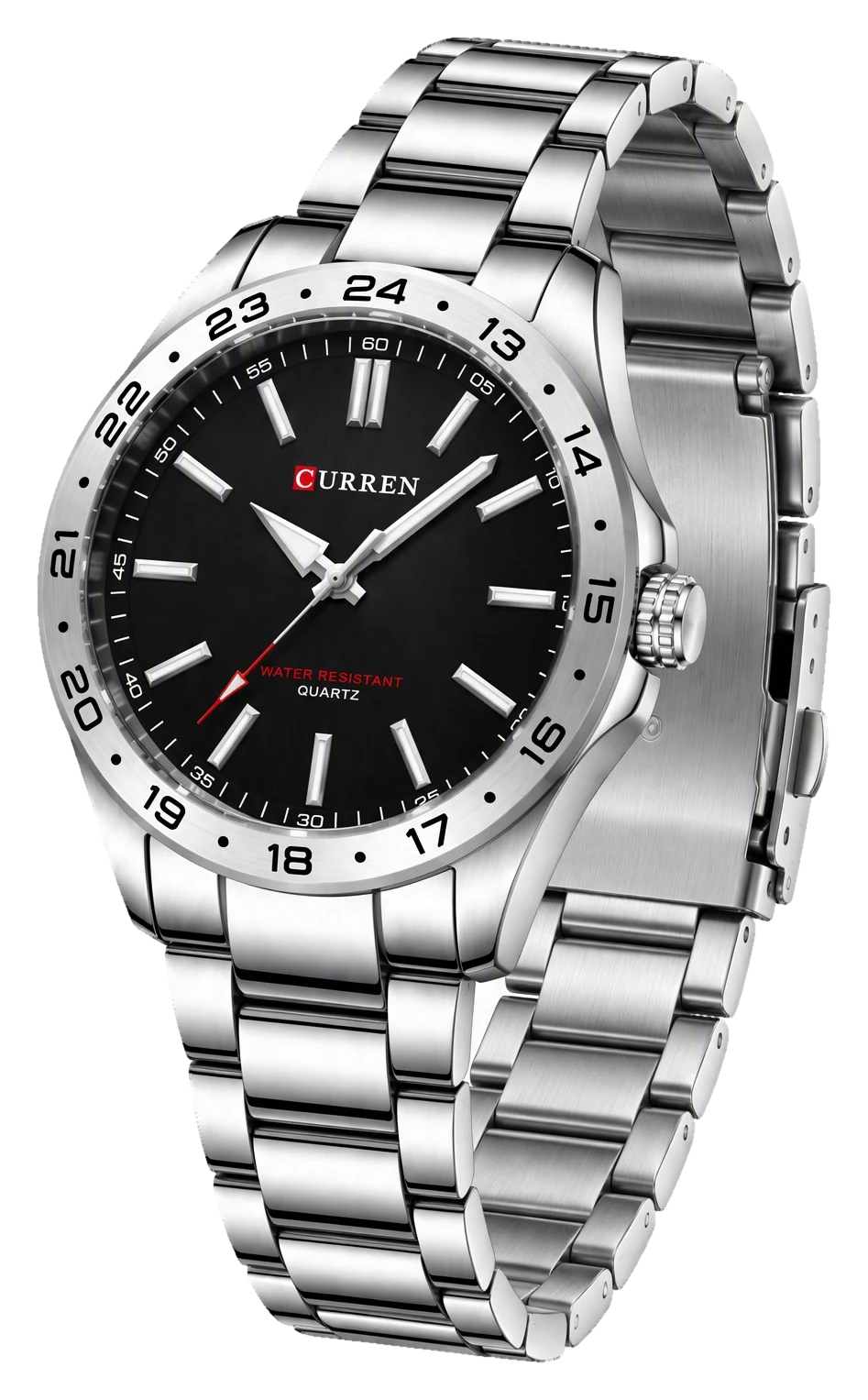 Black 24-Hour Bezel Steel — view 2