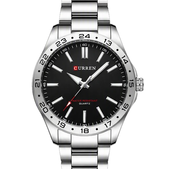 Black 24-Hour Bezel Steel