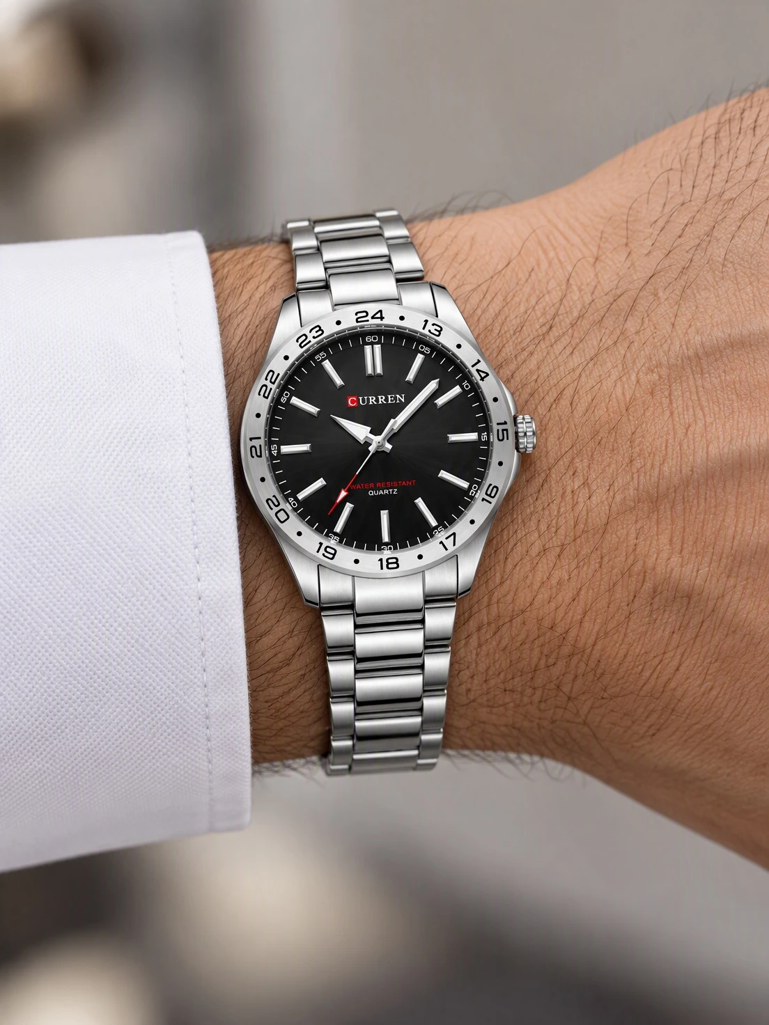 Black 24-Hour Bezel Steel — view 5