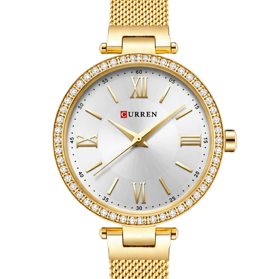 Crystal Gold Roman Mesh